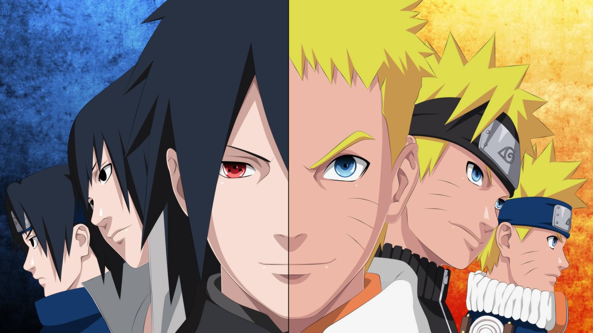 Sasuke/Naruto rivalry image to illustrate Shueisha/Kodansha rivalry